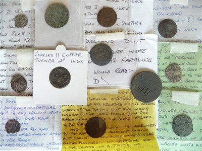 Lot 13 - Miscellaneous Hammered Silver Coins, Base Metal Tokens and Jetons, including; Scotland Robert...