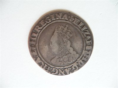 Lot 16 - Elizabeth I Shilling, 2nd issue without rose or date, MM cross crosslet (1560-61), scratch on...