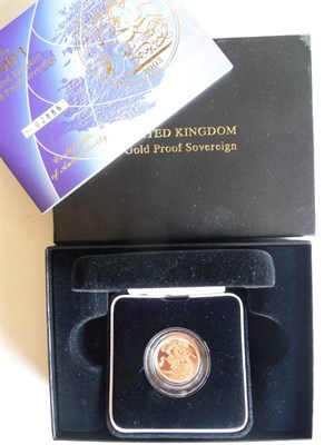 Lot 21 - Proof Sovereign 2003, with certificate in CofI, FDC