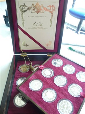 Lot 30 - Collection of Eighteen Silver Proof Crowns, from UK and various commonwealth countries 1993, issued