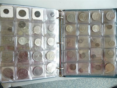 Lot 45 - Large Quantity of Silver and Bronze Coins, contained in four albums, including: 400+ foreign...