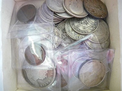 Lot 75 - Miscellaneous Coins, including: two halfcrowns - 1816 Poor and 1817 Fair, sixpence 1826...