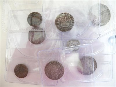 Lot 141 - Six Central European Hammered Silver Coins, Salzburg kreuzer 1699, Poland 3 polker 1624,...