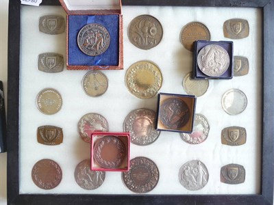 Lot 147 - Collection of Twenty Seven Bronze and WM (silver?) Royal Horticultural Society Medals,...