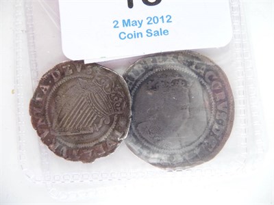 Lot 18 - Ireland: James I Shilling, 2nd coinage, MM martlet, full, round flan and full, clear legends,...