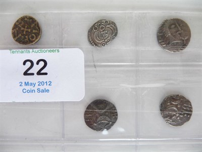 Lot 22 - Celtic: 4 x Silver Units: Atrebates and Regni Verica, obv. COMF across centre, crescent and pellets