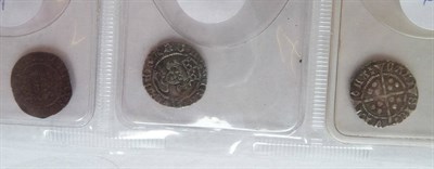 Lot 36 - Henry VI: 3 x Calais Mint Pennies: (1) annulet issue, annulets at neck and in two quarters on rev.