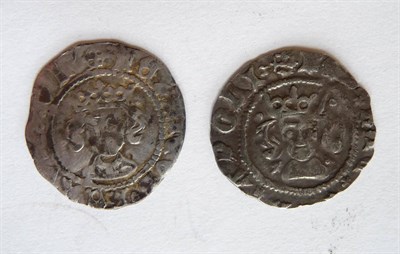 Lot 38 - Henry VI: 2 x Pennies: (1) York Mint, Archbishop Kemp pinecone-mascle issue, no quatrefoil on...