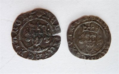 Lot 39 - Henry VI: 2 x Pennies: (1) Durham Mint, Archbishop Neville leaf-pellet issue, pellets by crown...