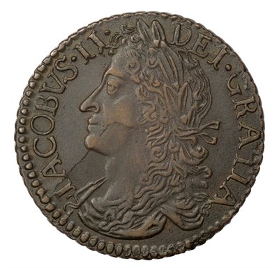 Lot 48 - Ireland: James II Gunmoney Halfcrown Apr: 1690, large size, minor obv. die flaw otherwise no...