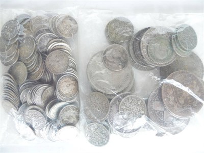 Lot 96 - £1.70 Face Value pre-47 Silver, £0.50 Face Value pre-20 Silver and 143 x Silver...