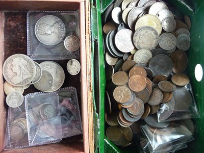 Lot 106 - Miscellaneous Lot including: 16 x silver 3d (a couple holed), £0.40 face value pre-20...