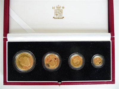 Lot 213 - Britannia 4-Coin Gold Proof Set 1999: £100, £50, £25 and £10 in Cofl, FDC