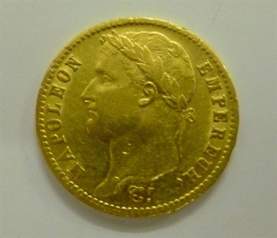 Lot 307 - France, Gold 20 Francs 1813A, laureate bust of Napoleon, light contact marks/hairlines, 6.45g (.900