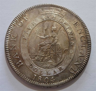 Lot 329 - Bank of England Dollar 1804, obv. hairlines and tiny toning spots otherwise good edge and surfaces