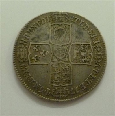 Lot 331 - George II Halfcrown 1746 LIMA, minor flecking, good edge, lightly toned AVF/VF