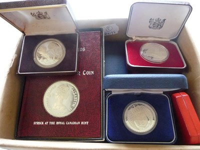 Lot 378 - A Collection of Foreign Sterling  Silver Proofs and Silver Proof Sets comprising: Iceland...