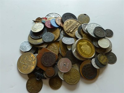 Lot 397 - An Accumulation of 85+ Tokens, Commemorative Medals etc including:  trade and transport tokens...