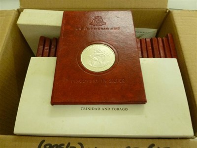 Lot 403 - A Complete Set of 24 x Sterling Silver Proof Commemorative Medals  ";Discovery in Silver";...