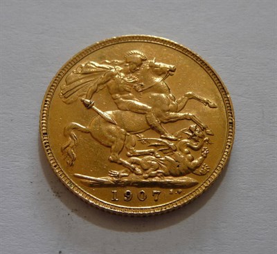 Lot 150A - Sovereign 1907, minor contact marks VF/GVF