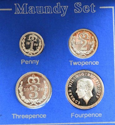 Lot 292 - Edward VIII Fantasy Maundy Set 1936, sterling silver proof 4d, 3d, 2d & 1d, issued by the...