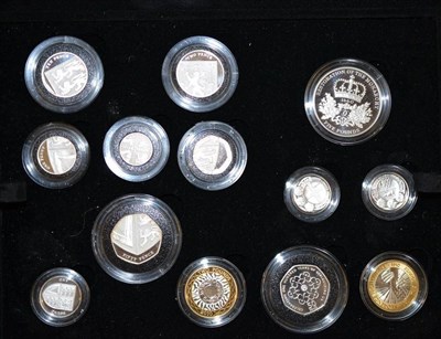 Lot 319 - RM Silver Proof Set 2010 comprising £5, 2 x £2, 3 x £1, 50p 'Girl Guides' & 50p, 20p, 10p