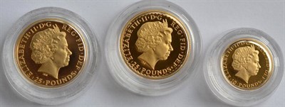 Lot 333 - 2 x Britannia Gold Proof £25 (each ¼oz fine gold) 2002 & 2011 & A Britannia Gold Proof £10