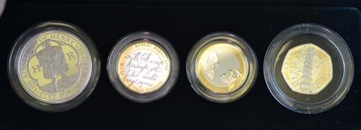 Lot 337 - 2 x RM Silver Proof Piedfort Sets: 2009 comprising crown 'Henry VIII,' 2 x £2 'Darwin' & 'Burns'