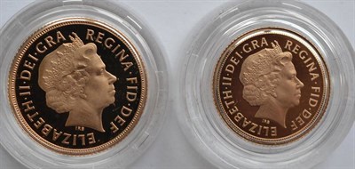 Lot 374 - Proof Sovereign & Half Sovereign Set 2009, with cert, in CofI, FDC