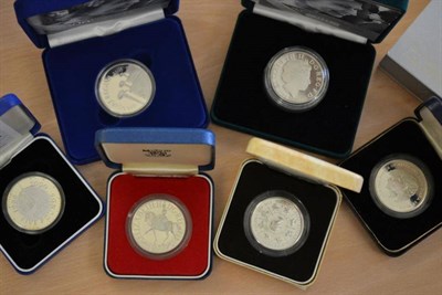 Lot 377 - A Collection of 22 x UK Silver Proof Crowns comprising: 1972/77/80/81, 1990/93/96/97/98/99,...