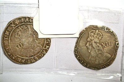 Lot 9 - James I Shilling, 2nd coinage 5th bust, MM trefoil; full flan & clear legends, parts of bust &...