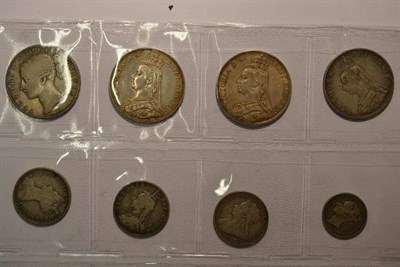 Lot 36 - Victoria, 15 x Silver Coins comprising: 3 x crowns: 1845 V111 contact marks & a few edge...