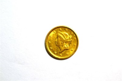 Lot 79 - USA Gold Dollar 1851 'Liberty Head,' 1.67g, .900 gold, GVF or+