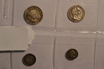 Lot 82 - 8 x Maundy Coins comprising: 4 x fourpences: 1686 digs both sides, 1689, 1822 & 1846; 2 x twopences