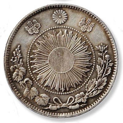 Lot 86 - Japan Silver 1 Yen, Meiji Yr 3 (1870), type 1, good edge & surfaces with underlying lustre,...