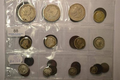 Lot 88 - 12 x Pre-Victoria English Silver Coins, mostly lower grades, comprising: 3 x crowns: 1679...
