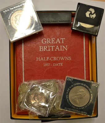 Lot 93 - A Collection of Halfcrowns in two NEGLA coin folders: 1937 to 1967 inclusive & 1911 to 1936...