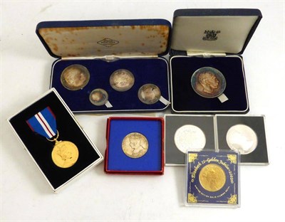 Lot 379 - Miscellaneous Commemorative Medals comprising: Investiture of Prince Charles 1969, a set of 4 x...