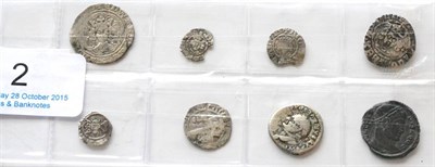 Lot 2 - 6 x English Hammered Silver Coins comprising: Edward III halfgroat, Treaty Period (1361-69), London