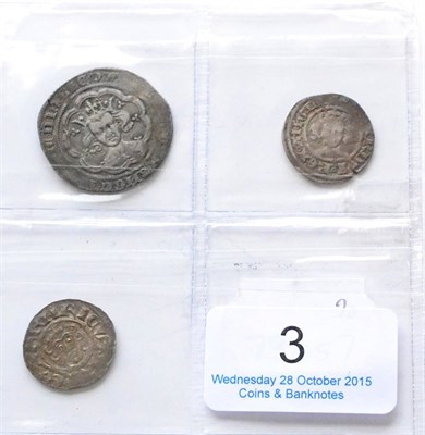 Lot 3 - Edward III Groat, Pre-Treaty period (1351-1361), London Mint, MM Cross 1; Lombardic 'M',...