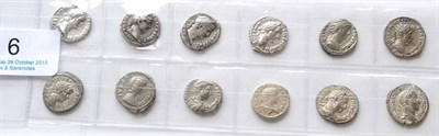 Lot 6 - Roman Imperial, 12 x Silver Denarii: all different Emperors, comprising: Domitian rev. IMP XXI...