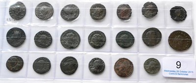 Lot 9 - Roman Imperial, 20 x Billon & Bronze Coins comprising: 10 x billon antoniniani: 2 x Gallienus...
