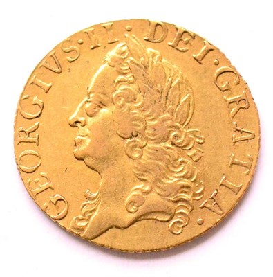 Lot 27 - George II, Half Guinea 1759, old laureate head, generally good edge & surfaces, AVF/VF