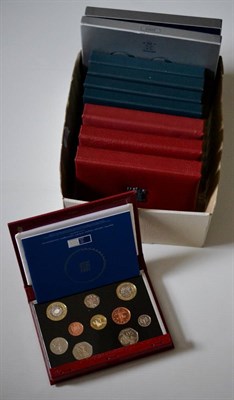 Lot 35 - 10 x RM Proof Sets: 1996, 1997, 1998, 1999, 2000(x2), 2001, 2003, 2004 & 2005, with certs, in CofI
