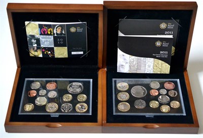 Lot 41 - 2 x RM 'Executive' Proof Sets: 2010 13 coins comprising: £5 ('Restoration of the Monarchy'), 2 x