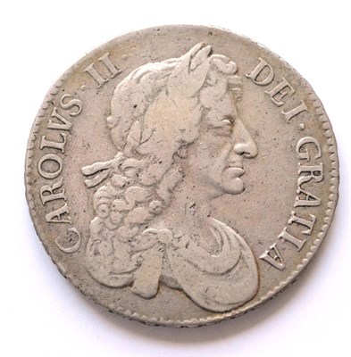 Lot 67 - Charles II Crown 1679 T. PRIMO, fourth draped bust, minor contact marks o/wise good edge &...