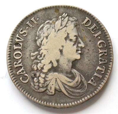 Lot 94 - Charles II Crown 1671 V. TERTIO, third draped bust, minor obv. flecking o/wise good edge &...