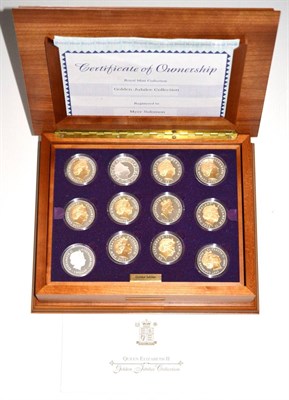 Lot 97 - Queen's Golden Jubilee Collection 2003' comprising 24 x silver proof crown-size coins from UK...