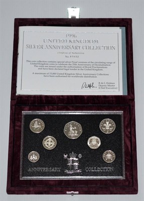 Lot 109 - Silver Anniversary Collection 1996' a silver proof set commemorating the 25th anniversary of...