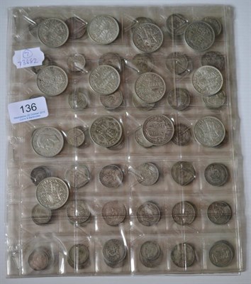 Lot 136 - £4.67½ Face Value pre-47 Silver & £0.80 Face Value Pre-20 Silver, mostly shillings, in...